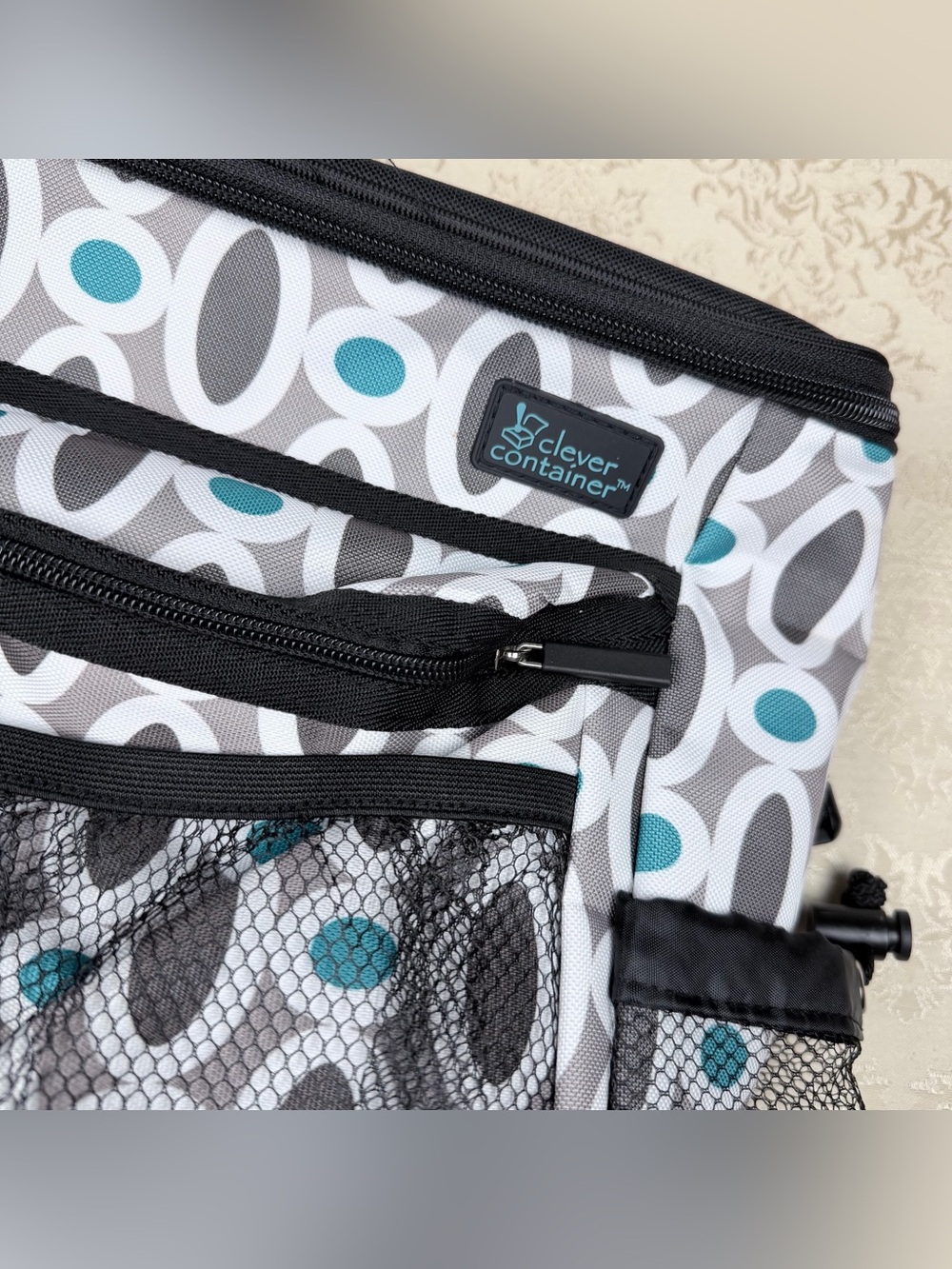 NWOT Clever Container Teal & Gray Insulated Bag, Cold Storage, Drinks